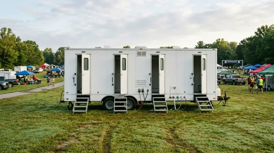 Mobile Shower Trailer — Outdoor Event